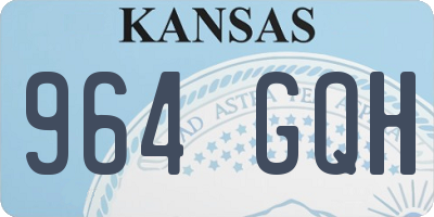 KS license plate 964GQH
