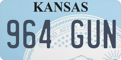 KS license plate 964GUN
