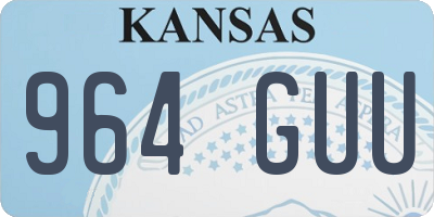 KS license plate 964GUU