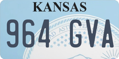 KS license plate 964GVA