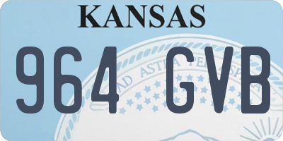 KS license plate 964GVB