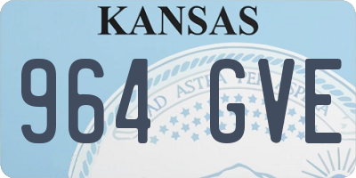 KS license plate 964GVE