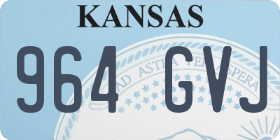 KS license plate 964GVJ
