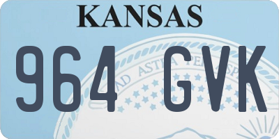 KS license plate 964GVK