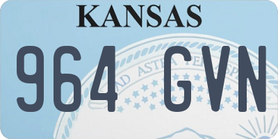 KS license plate 964GVN