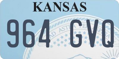 KS license plate 964GVQ