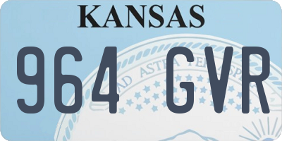 KS license plate 964GVR