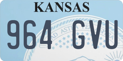 KS license plate 964GVU