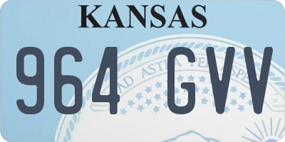 KS license plate 964GVV