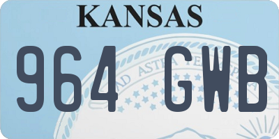 KS license plate 964GWB