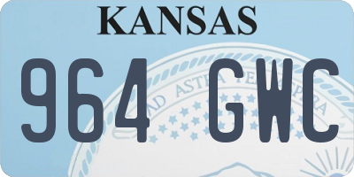 KS license plate 964GWC