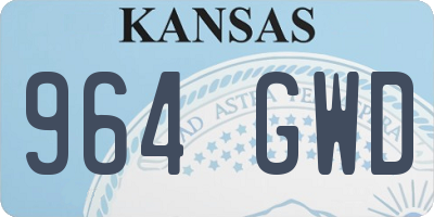 KS license plate 964GWD
