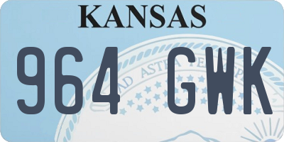 KS license plate 964GWK