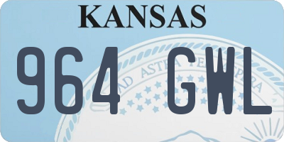 KS license plate 964GWL