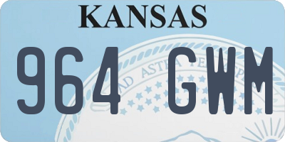 KS license plate 964GWM