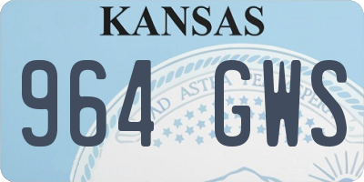 KS license plate 964GWS