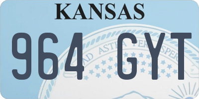 KS license plate 964GYT