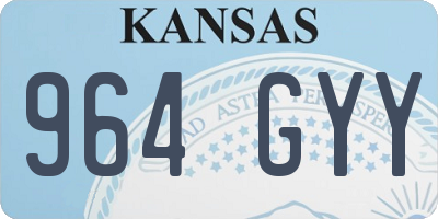 KS license plate 964GYY