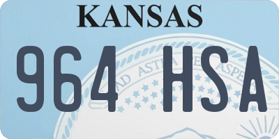 KS license plate 964HSA