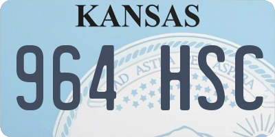 KS license plate 964HSC