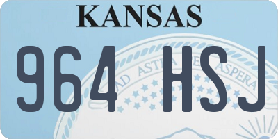 KS license plate 964HSJ
