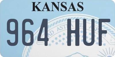 KS license plate 964HUF