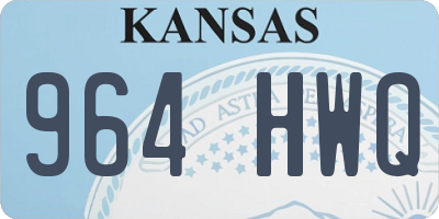 KS license plate 964HWQ