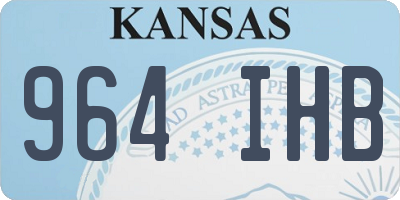 KS license plate 964IHB