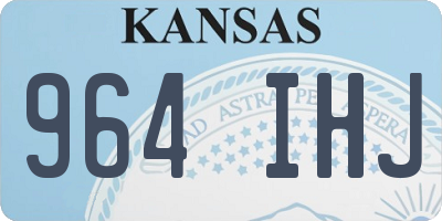 KS license plate 964IHJ