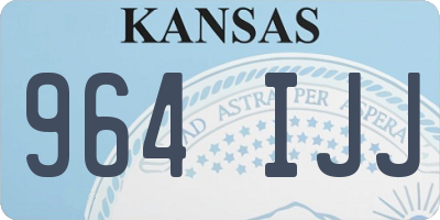 KS license plate 964IJJ