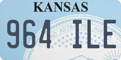 KS license plate 964ILE