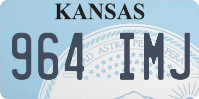 KS license plate 964IMJ