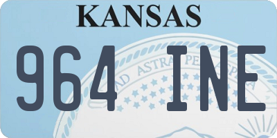 KS license plate 964INE