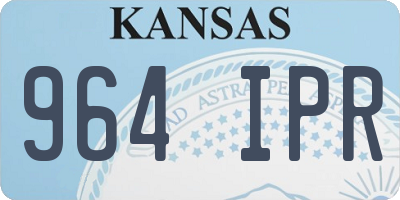KS license plate 964IPR