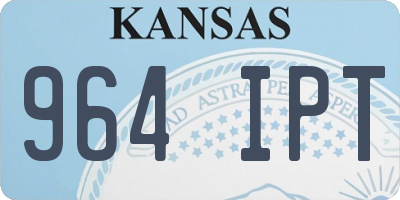 KS license plate 964IPT