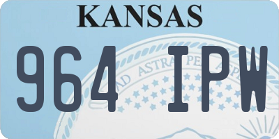 KS license plate 964IPW