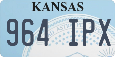 KS license plate 964IPX