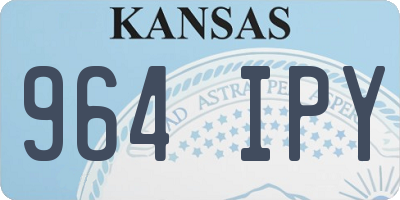KS license plate 964IPY