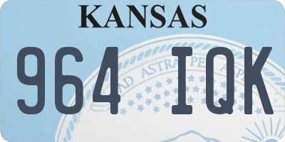 KS license plate 964IQK