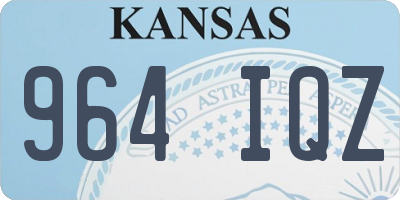 KS license plate 964IQZ
