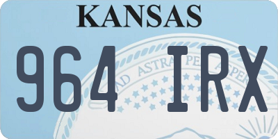 KS license plate 964IRX