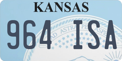 KS license plate 964ISA