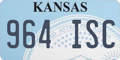 KS license plate 964ISC
