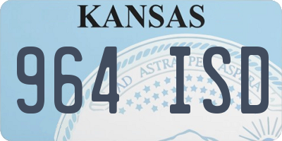 KS license plate 964ISD