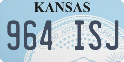 KS license plate 964ISJ