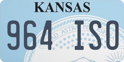 KS license plate 964ISO