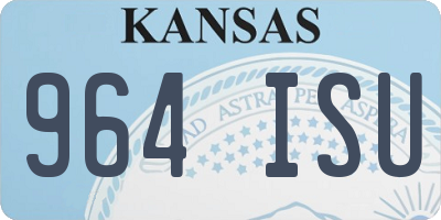 KS license plate 964ISU