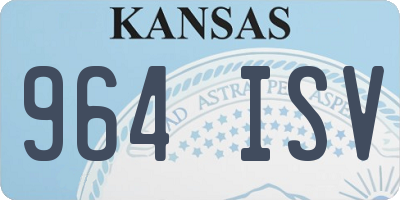 KS license plate 964ISV
