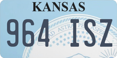 KS license plate 964ISZ