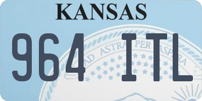 KS license plate 964ITL